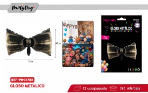 GLOBO METALICO CORBATA 42*77CM
