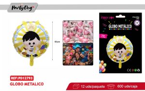 GLOBO METALICO BAUTIZO 18PULGADA