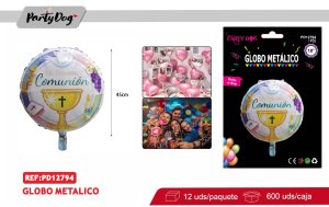 GLOBO METALICO BAUTIZO 18PULGADA