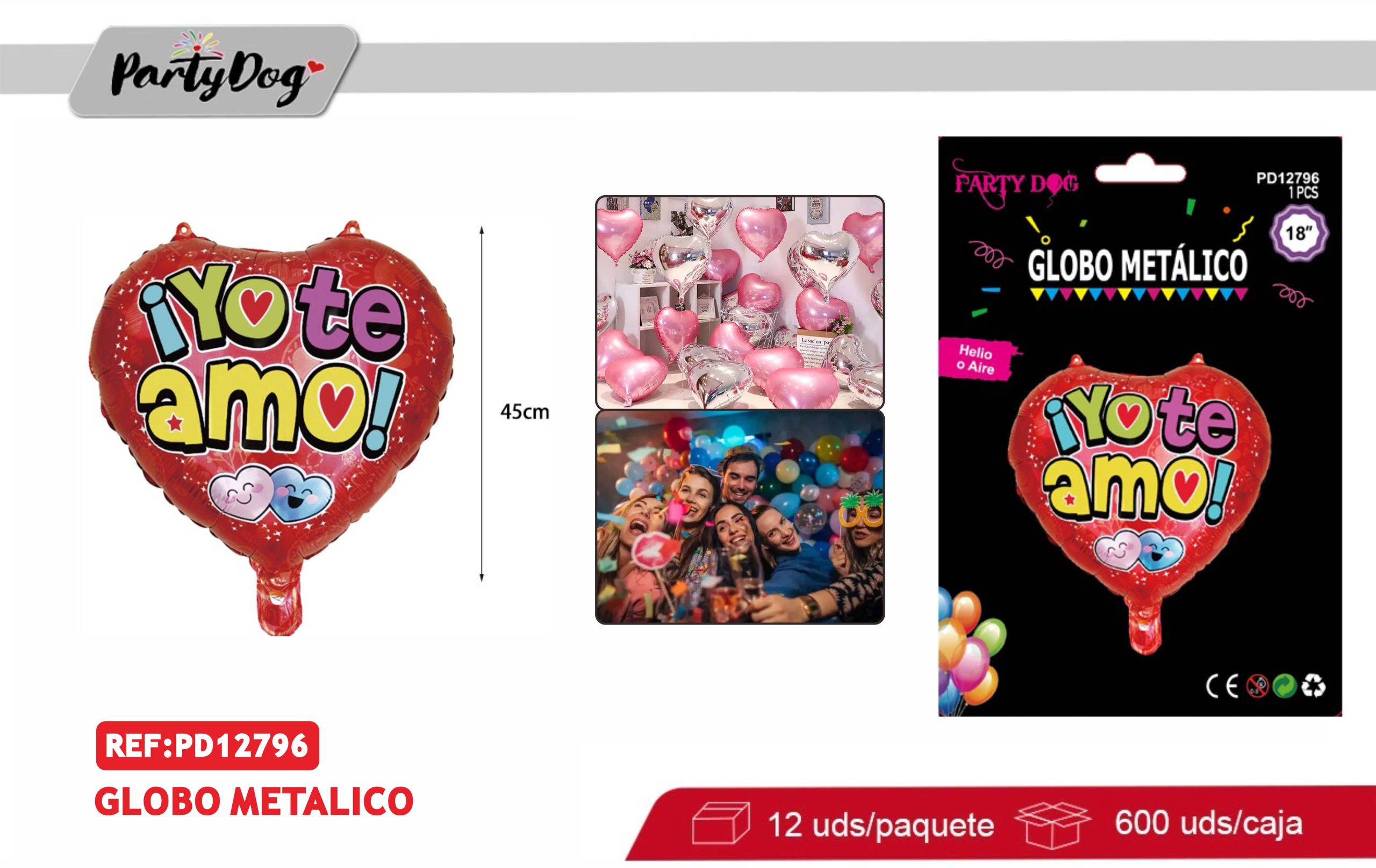 GLOBO METALICO AMOR 18PULGADA