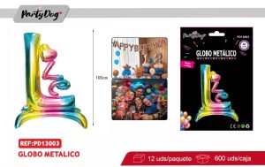 GLOBO METALICO LOVE 100CM MULTICOLOR