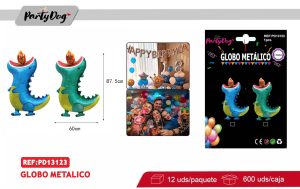 GLOBO METALICO DINOSAURIO 87.5*60CM