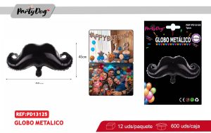 GLOBO METALICO BIGOTE 45*98CM