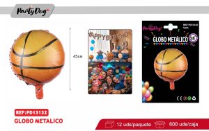 GLOBO METALICO BALONCESTO 18 PULGADA
