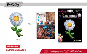 GLOBO METALICO FLOR MARGARITA 50*90CM
