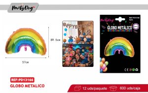 GLOBO METALICO ARCOIRIS 57*89.5CM