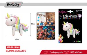 GLOBO METALICO UNICORNIO 60*55CM