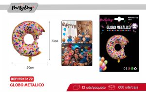 GLOBO METALICO DONUT 50*73CM