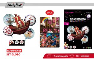 SET DE GLOBOS 5PCS