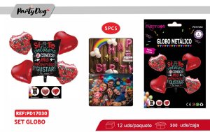 SET DE GLOBOS 5PCS