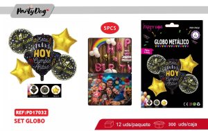 SET DE GLOBOS 5PCS