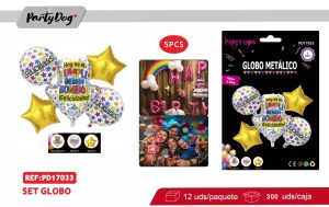 SET DE GLOBOS 5PCS