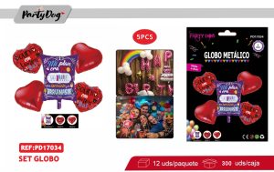 SET DE GLOBOS 5PCS