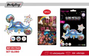SET DE GLOBOS DINOSAURIA 5PCS