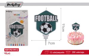 VELAS PARA CUMPLEAÑOS FUTBOL