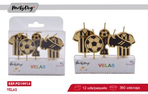 VELAS PARA CUMPLEAÑOS FUTBOL