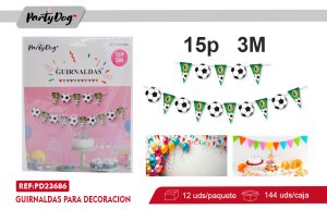 GUIRNALDAS FUTBOL 3M