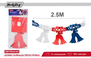 Adorno Guirnalda Fiestas Patrias 2.5m
