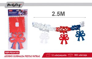Adorno Guirnalda Fiestas Patrias 2.5m