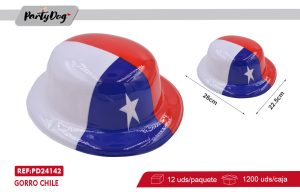Pack 12 GORRO Fiestas Patria PVC