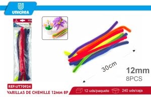 VARILLAS DE CHENILLE 12MM 8PCS