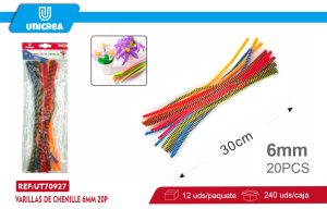 VARILLAS DE CHENILLE 6MM 20PCS