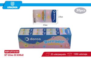 CAJA DE GOMA DE BORRAR 30UNI