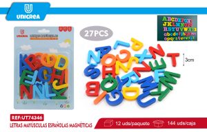 LETRAS MAYÚSCULAS ESPAÑOLAS MAGNÉTICAS 27PCS