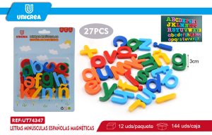 LETRAS MINÚSCULAS ESPAÑOLAS MAGNÉTICAS 27PCS