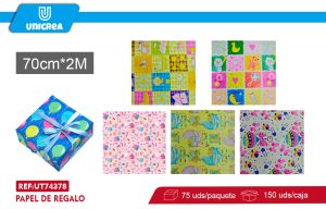CAJA De Papel De Regalo 70X200CM 75 Rollos