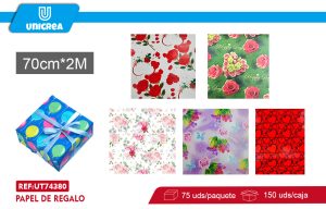 CAJA De Papel De Regalo 70X200CM 75 Rollos