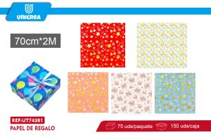 CAJA De Papel De Regalo 70X200CM 75 Rollos