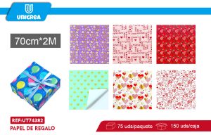 CAJA De Papel De Regalo 70X200CM 75 Rollos
