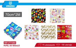 CAJA De Papel De Regalo 70X200CM 75 Rollos