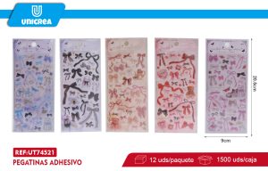 PACK 12 DE Pegatinas Adhesivos