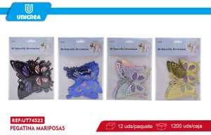 PACK 12 DE PEGATINA MARIPOSAS 12PCS