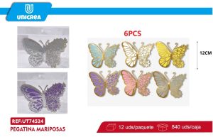 PACK 12 DE PEGATINA MARIPOSAS