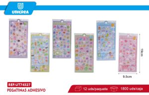PACK 12 DE Pegatinas Adhesivos 9.5X19CM