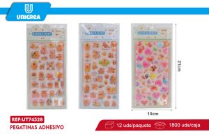 PACK 12 DE Pegatinas Adhesivos 10X21CM