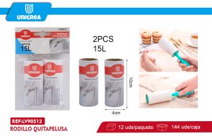 RODILLO QUITAPELUSA 15L 2PCS