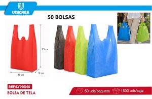 PACK 50 BOLSAS DE TELAS 45X75X18CM