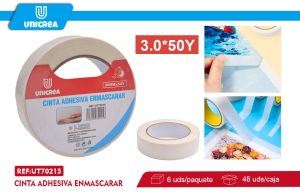 CINTA ADHESIVA ENMASCARAR 3.0CMX50Y