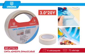 CINTA ADHESIVA ENMASCARAR 3.0CMX20Y