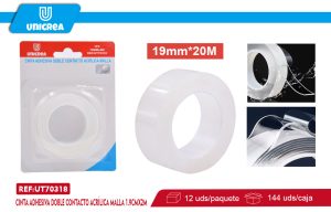 Cinta Adhesiva Doble Contacto Acrílica Malla 1.9CMX2M