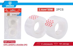 CINTA ADHESIVA 2.4CMX30M 2PCS