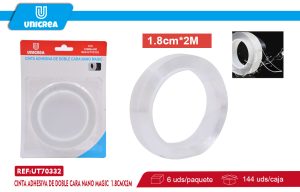 Cinta Adhesiva De Doble Cara Nano Magic 2MM 1.8CMX2M