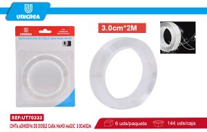 Cinta Adhesiva De Doble Cara Nano Magic 2MM 3.0CMX2M