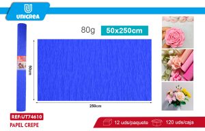 ROLLO DE PAPEL CREPE 50X250CM Azul