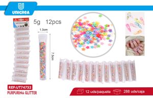 Lentejuelas ESTRELLAS MIXTOS COLORES 12PCS