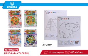 Pack de 12 LIBRO PARA COLOREAR